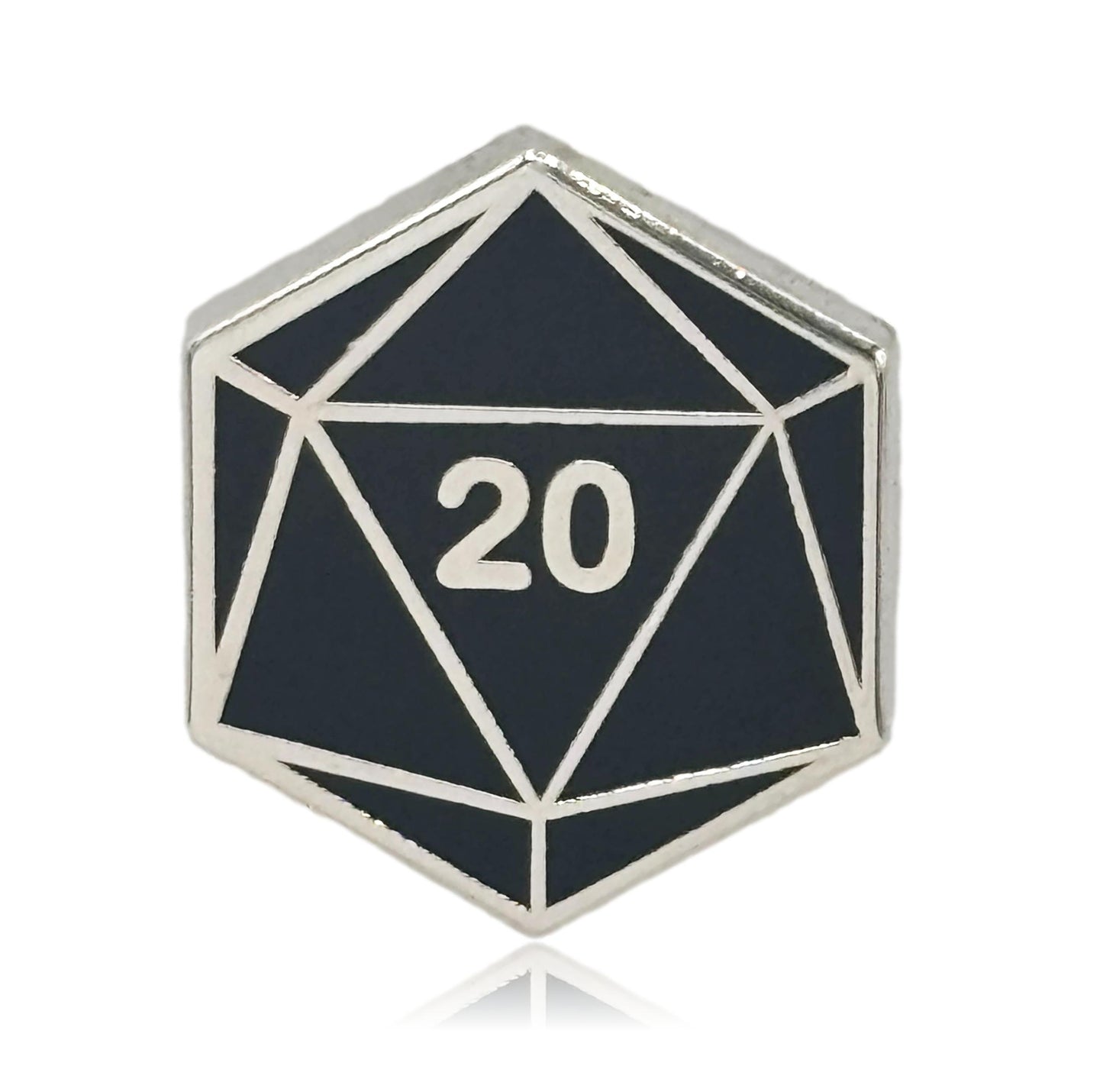Mini D20 Dice Set of 4 Filler Enamel Pins