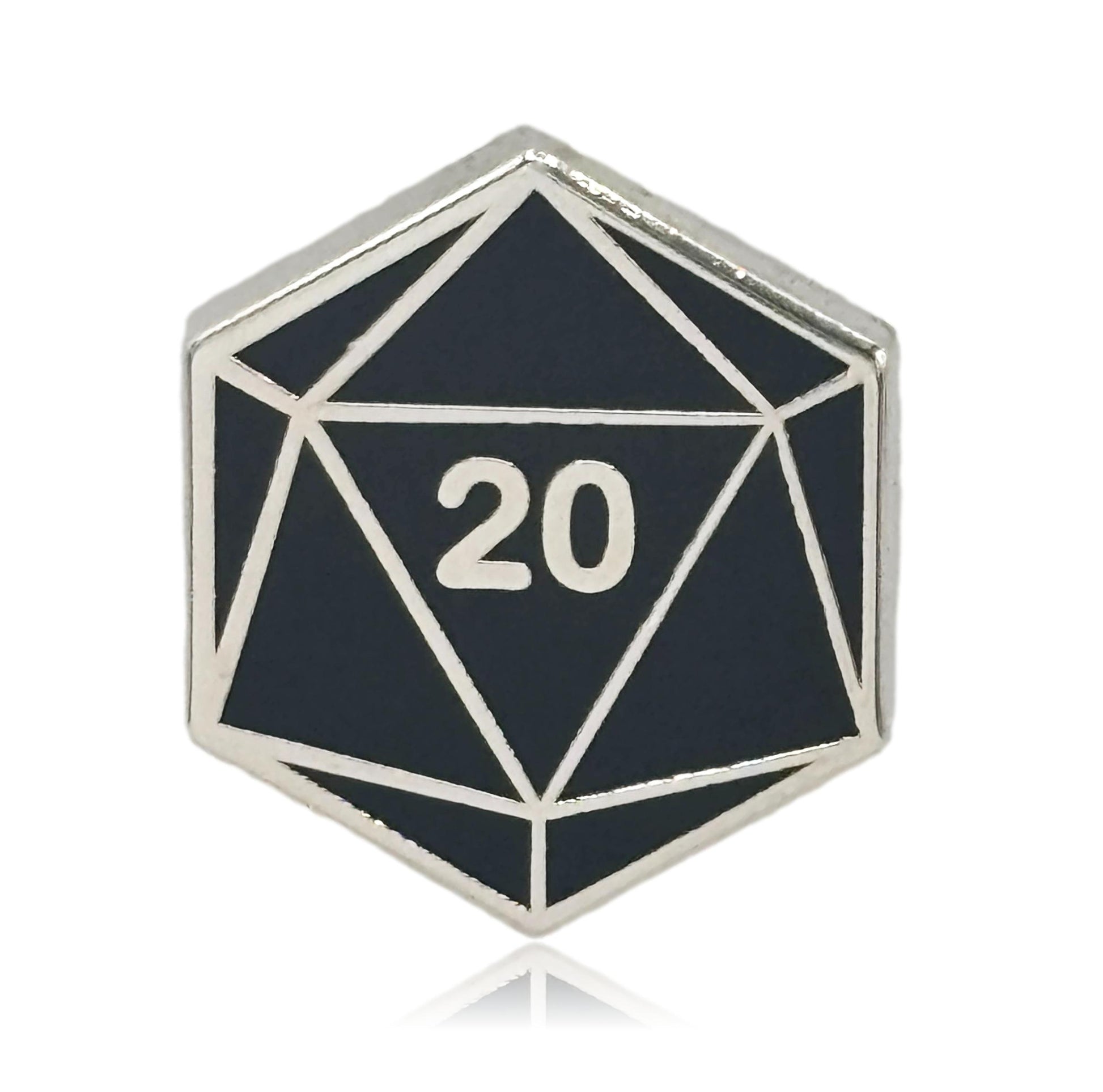 Mini D20 Dice Set of 4 Filler Enamel Pins