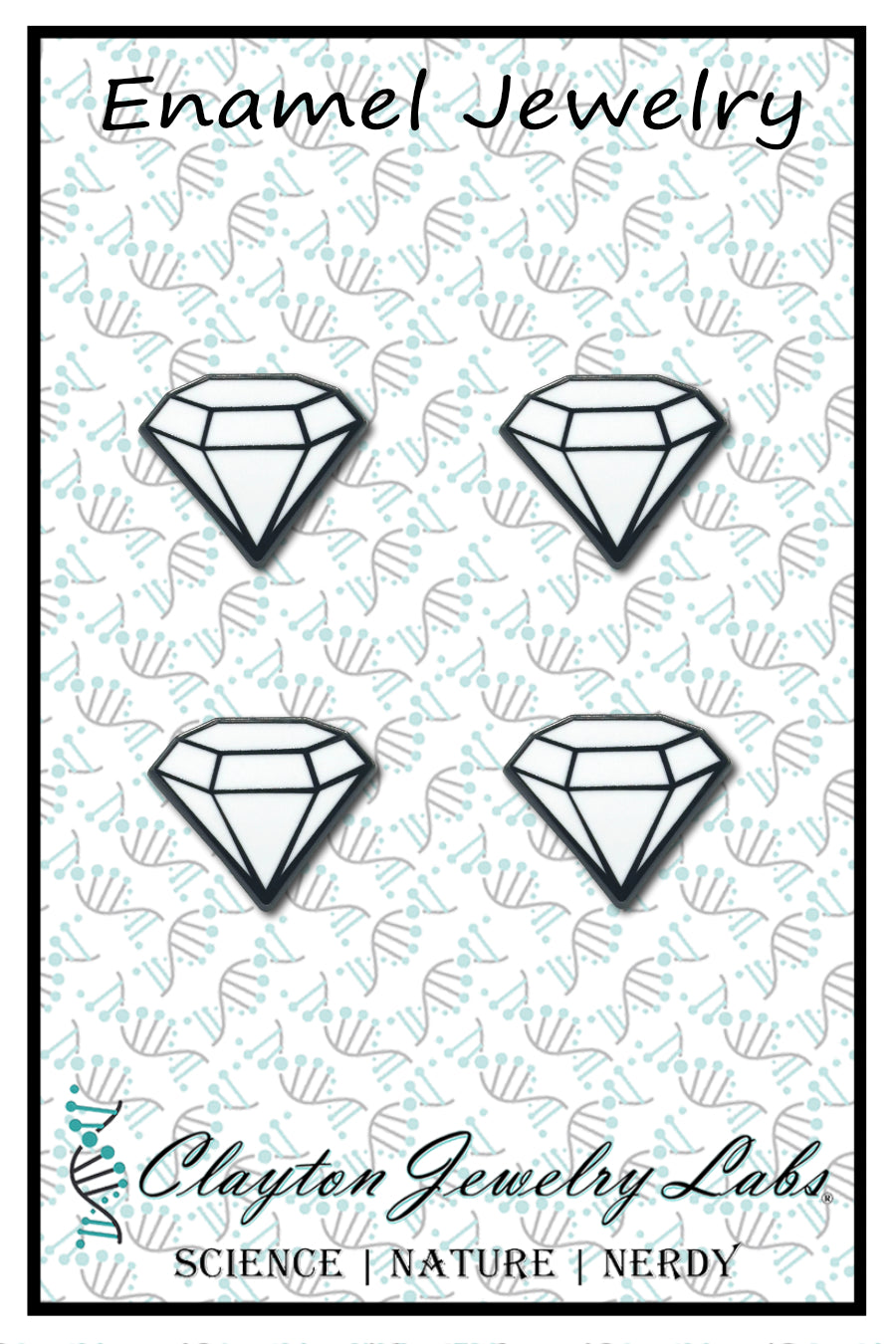 Mini Diamond Set of 4 Filler Enamel Pins