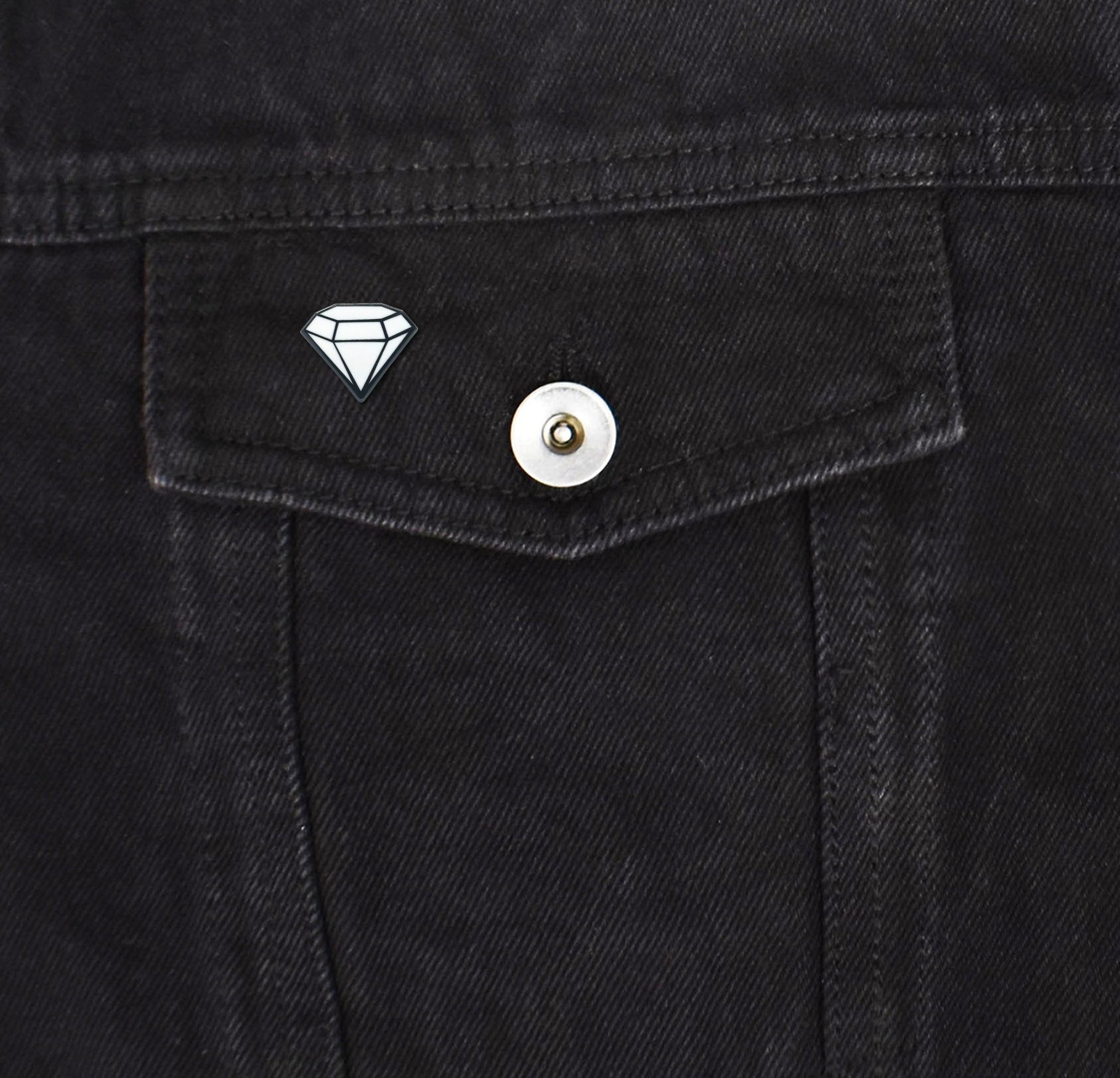 Mini Diamond Set of 4 Filler Enamel Pins