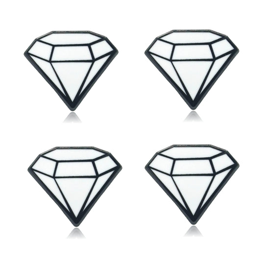 Mini Diamond Set of 4 Filler Enamel Pins