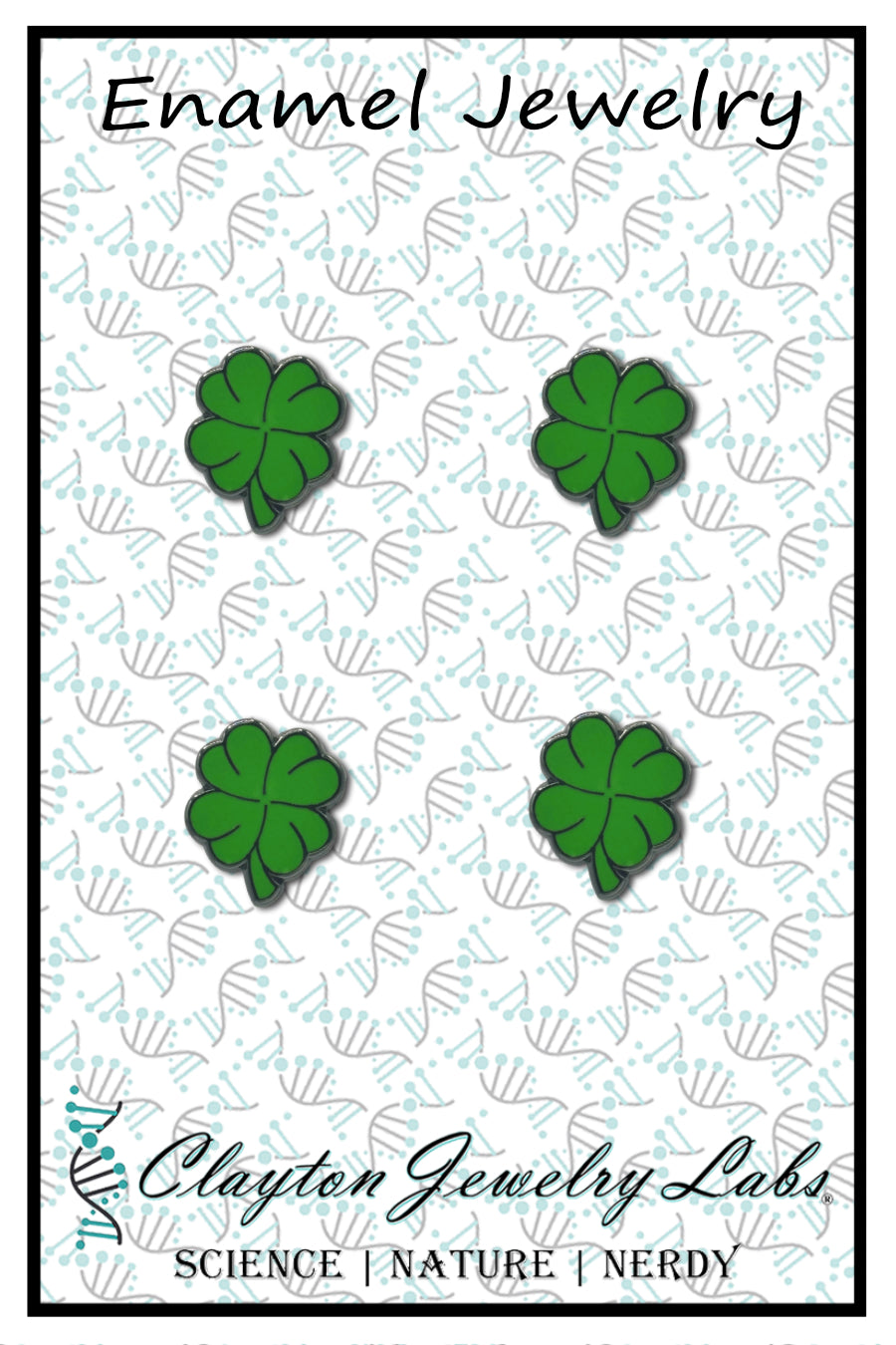 Mini Four Leaf Clover Set of 4 Filler Enamel Pins