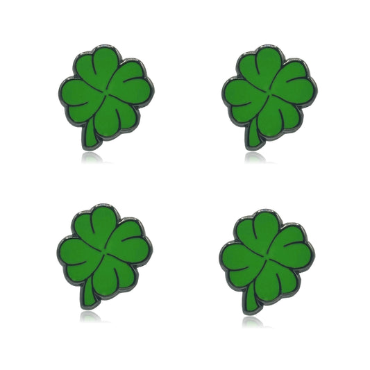 Mini Four Leaf Clover Set of 4 Filler Enamel Pins