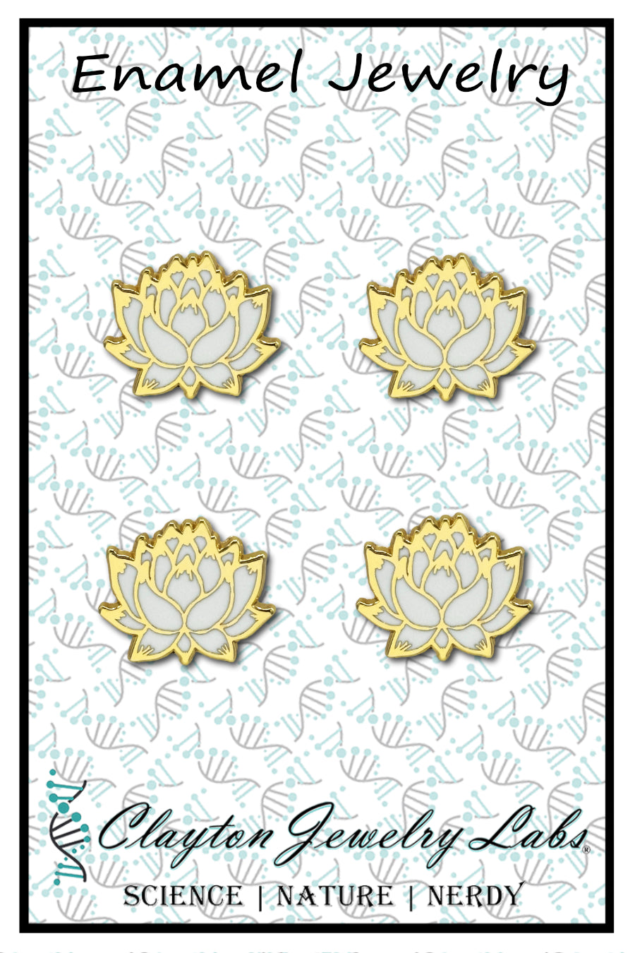 Mini Lotus Set of 4 Filler Enamel Pins