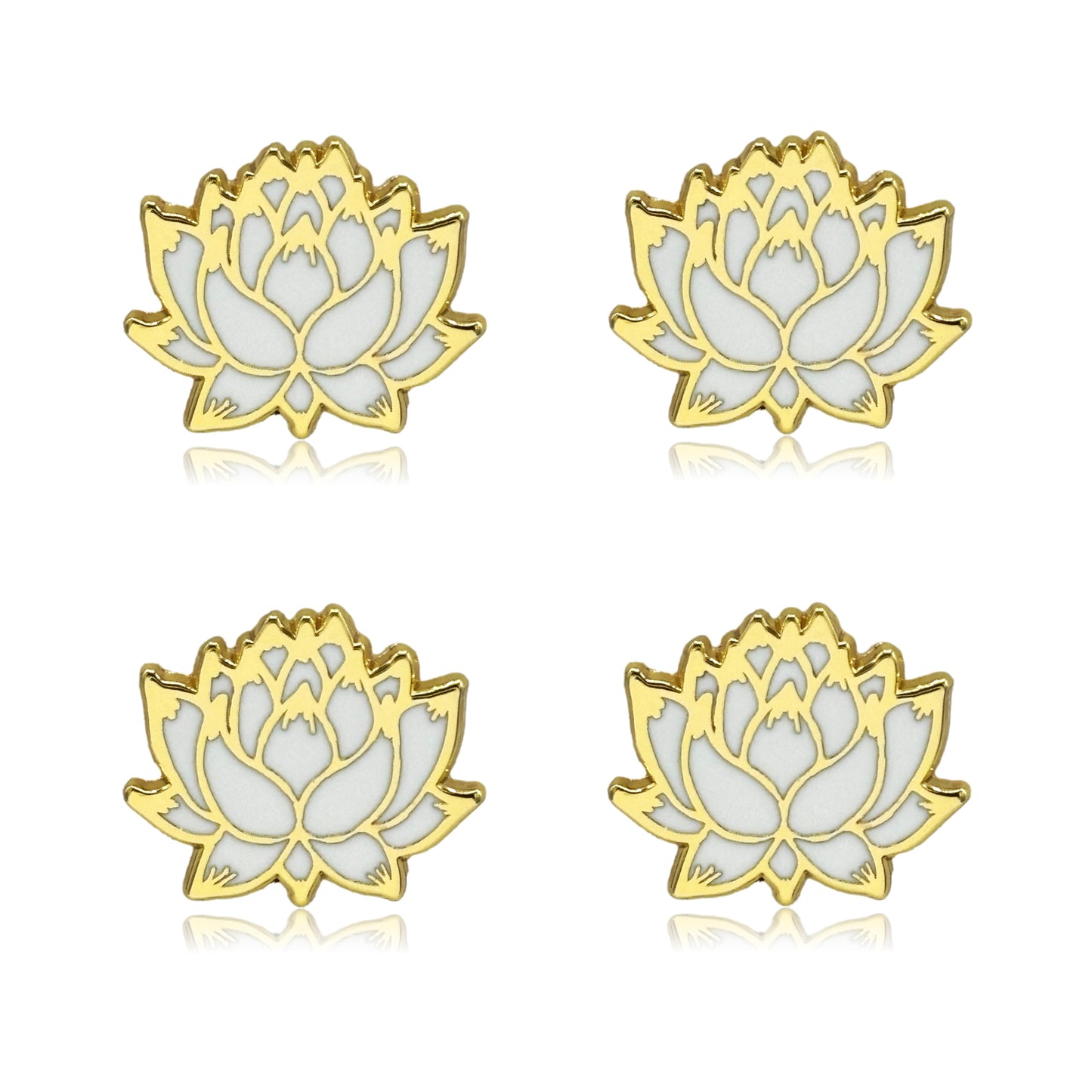 Mini Lotus Set of 4 Filler Enamel Pins