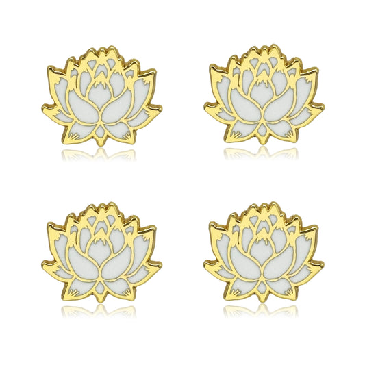 Mini Lotus Set of 4 Filler Enamel Pins