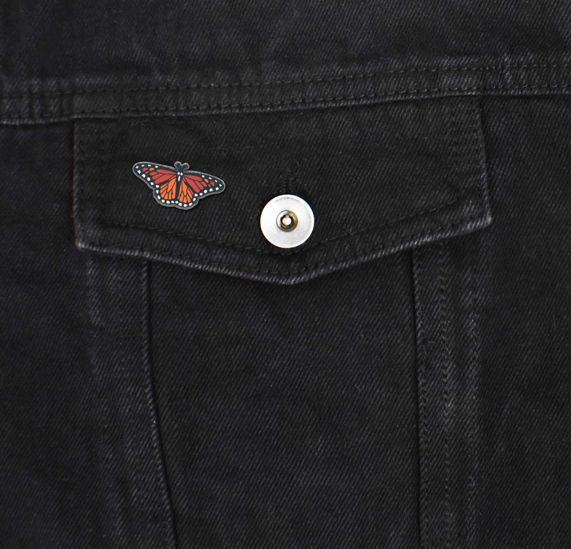 Mini Monarch Butterfly Set of 4 Filler Enamel Pins