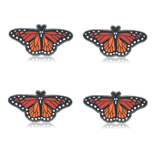 Mini Monarch Butterfly Set of 4 Filler Enamel Pins