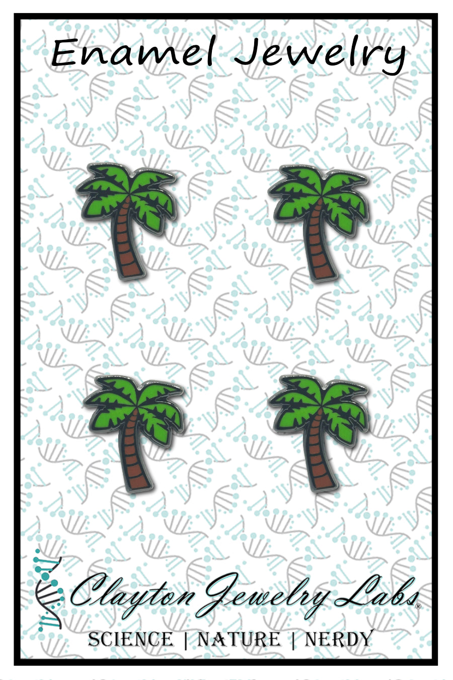 Mini Palm Tree Set of 4 Filler Enamel Pins