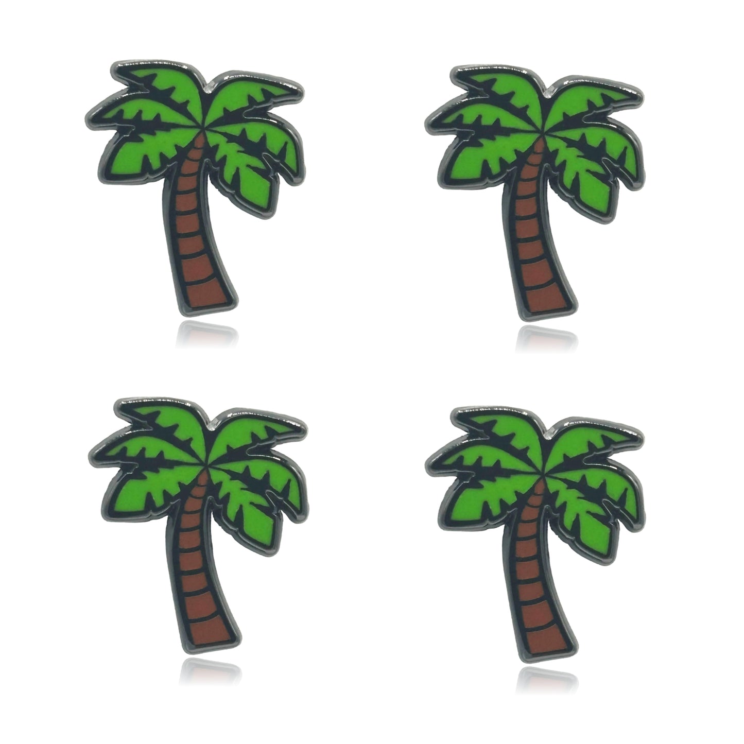 Mini Palm Tree Set of 4 Filler Enamel Pins