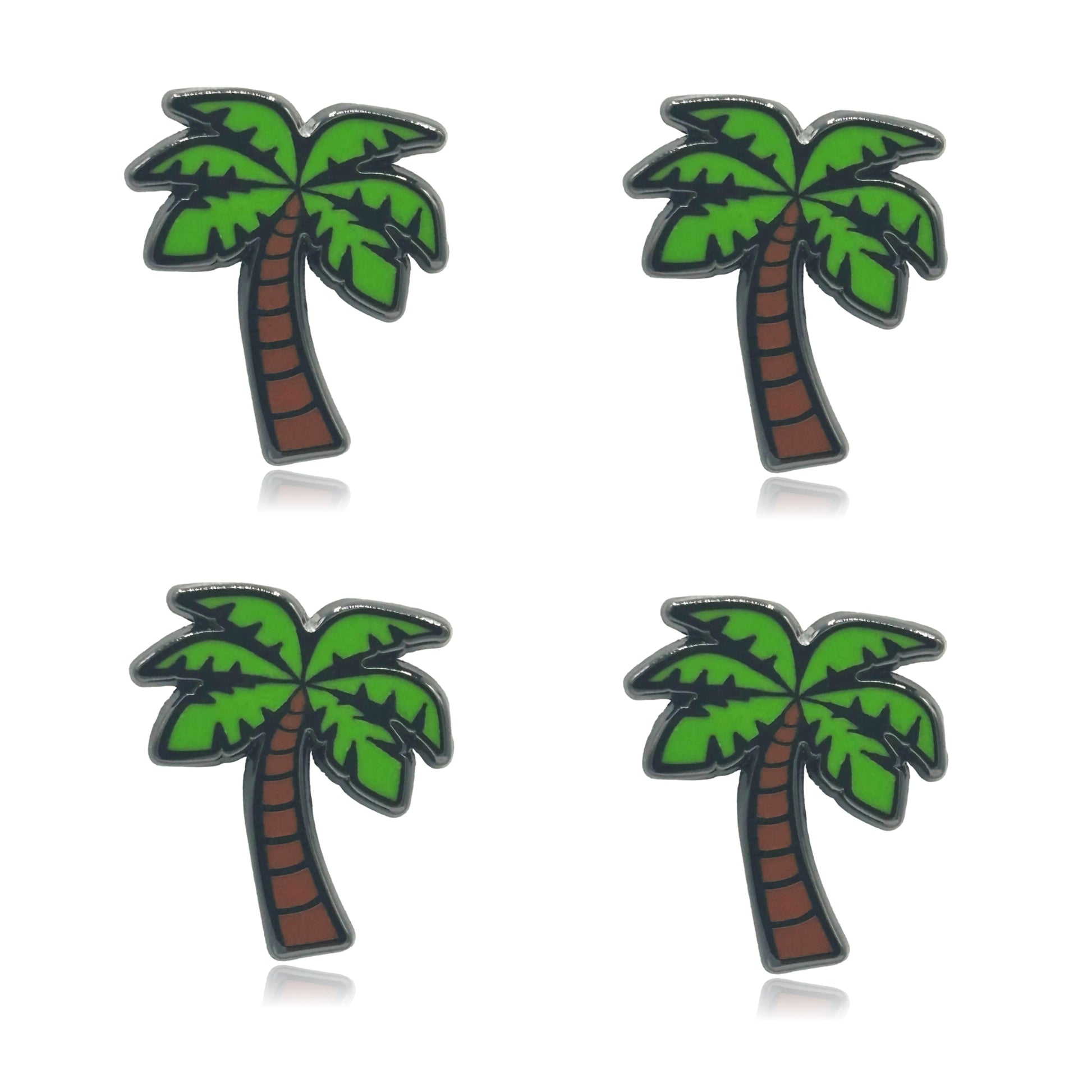 Mini Palm Tree Set of 4 Filler Enamel Pins