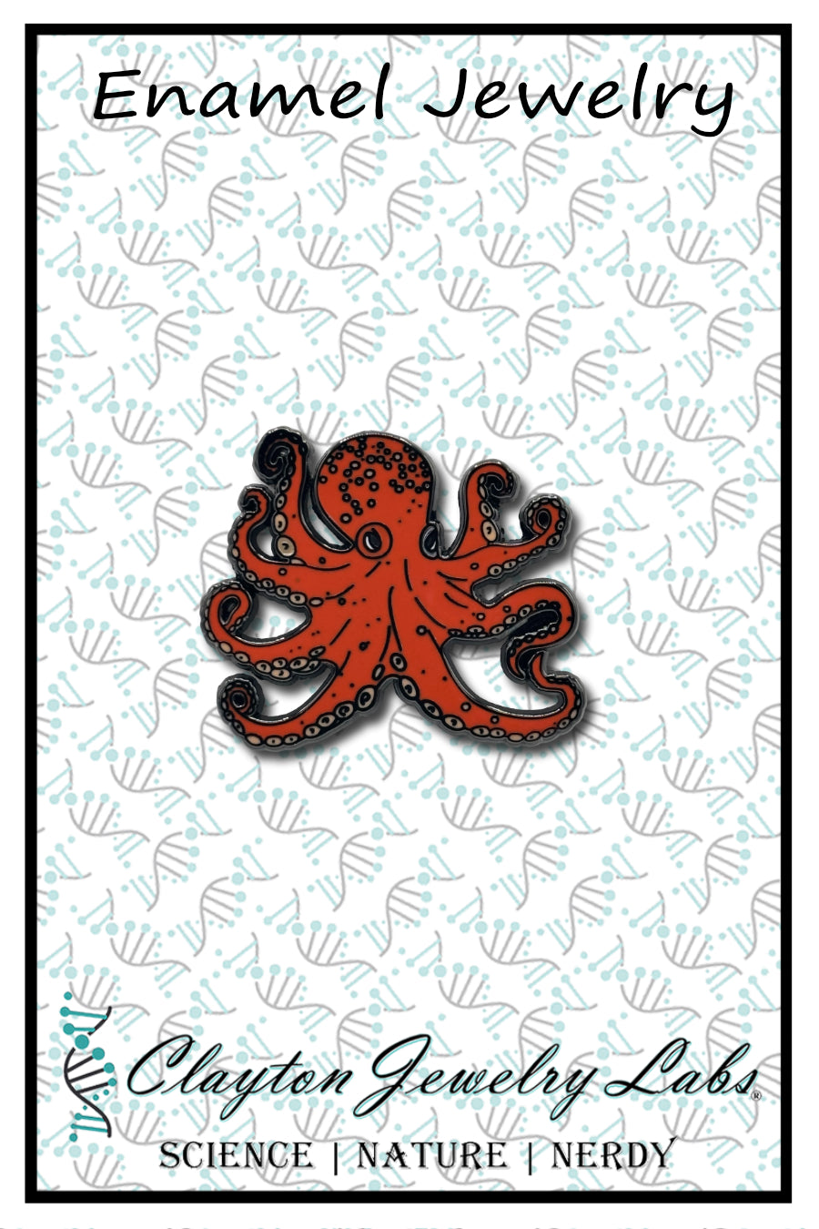 Octopus Enamel Pin