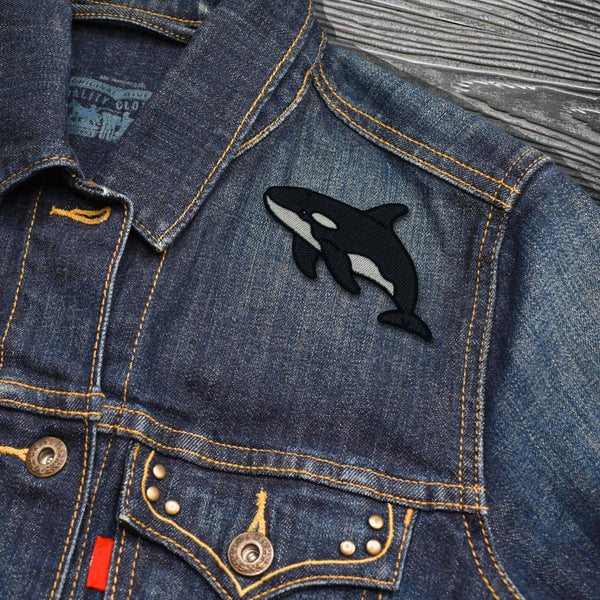 Orca Whale Embroidered Iron-on Patch | Clayton Jewelry Labs