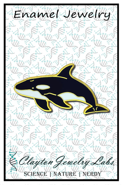 Orca Whale Enamel Pin | Clayton Jewelry Labs