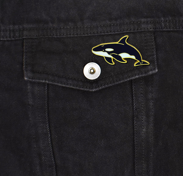 Orca Whale Enamel Pin | Clayton Jewelry Labs