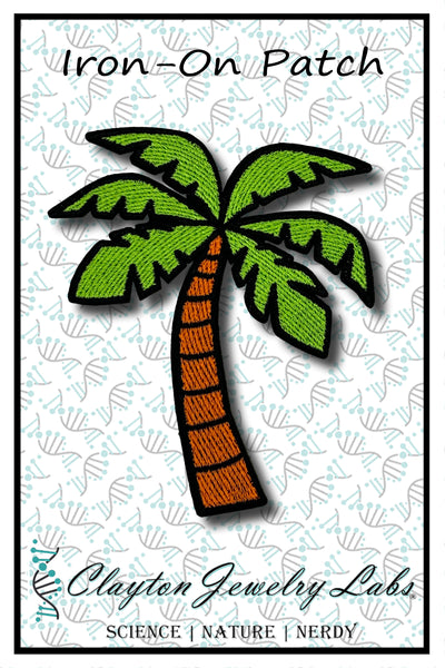 Palm Tree Embroidered Iron-on Patch | Clayton Jewelry Labs