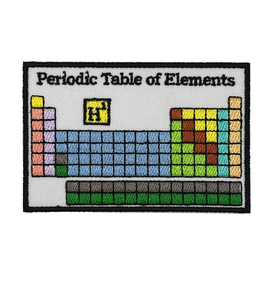 Periodic Table of Elements Embroidered Iron-on Patch