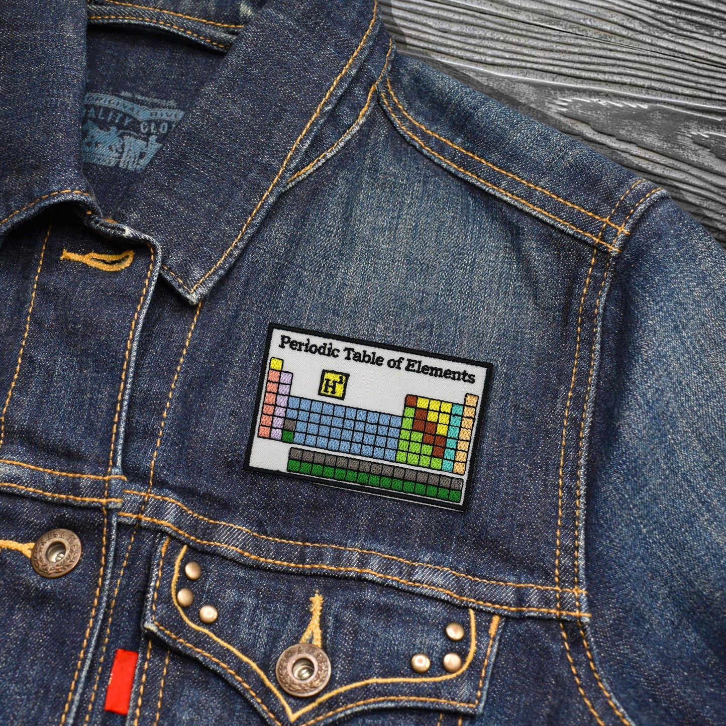 Periodic Table of Elements Embroidered Iron-on Patch