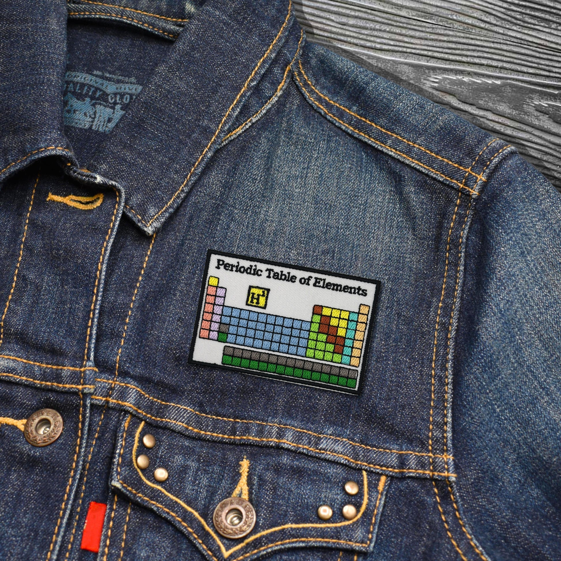 Periodic Table of Elements Embroidered Iron-on Patch