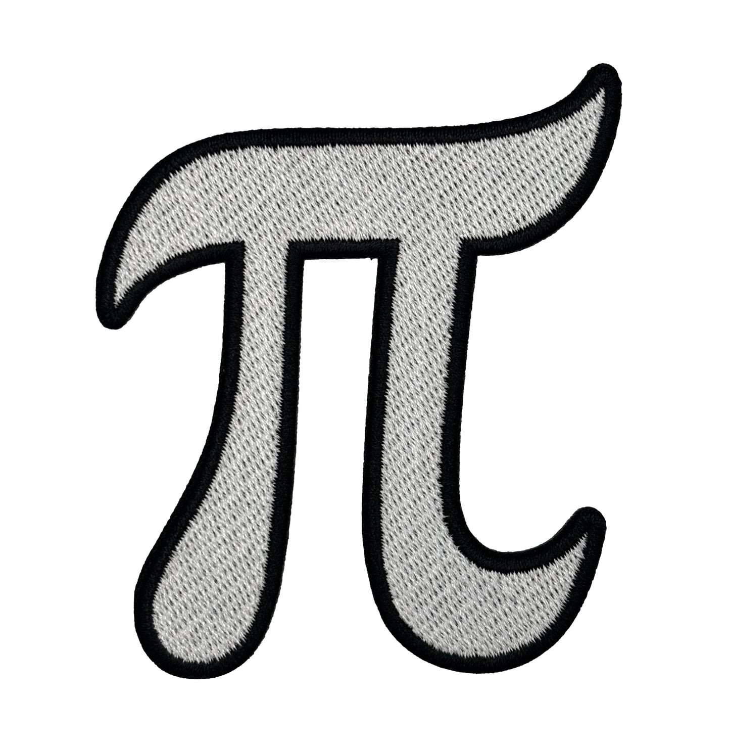 Pi Symbol Embroidered Iron-on Patch