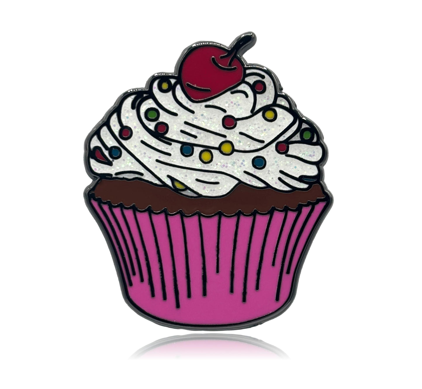 Pink Cupcake Enamel Pin