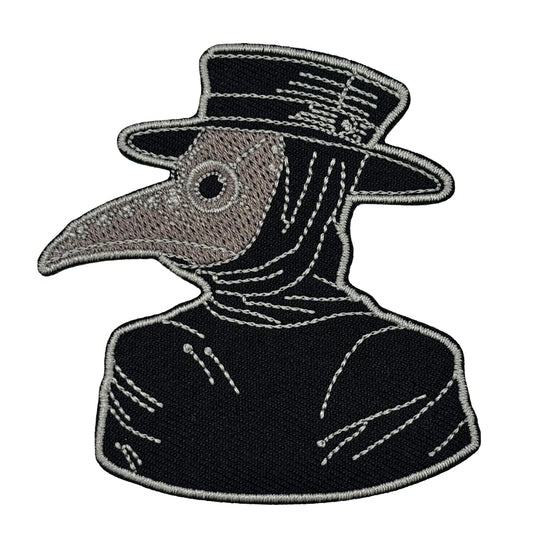 Plague Doctor Embroidered Iron-on Patch