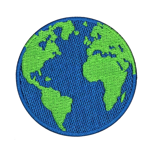 Planet Earth Embroidered Iron-on Patch