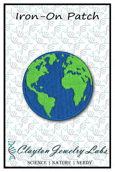 Planet Earth Embroidered Iron-on Patch