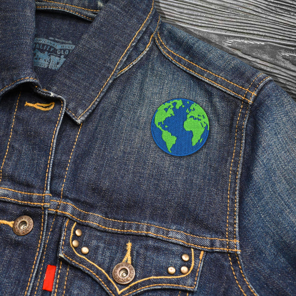 Planet Earth Embroidered Iron-on Patch