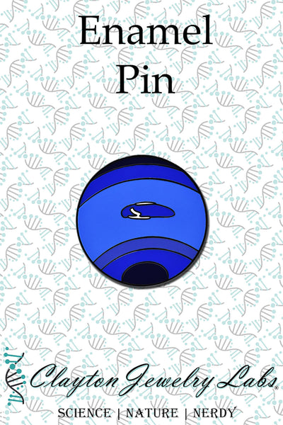 Planet Neptune Enamel Pin | Clayton Jewelry Labs