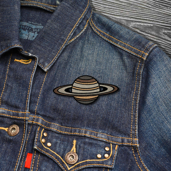 Planet Saturn Embroidered Iron-on Patch | Clayton Jewelry Labs