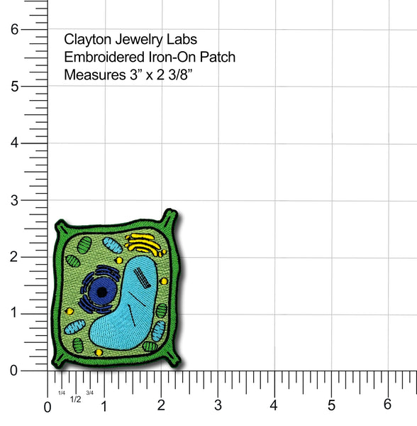 Plant Cell Embroidered Iron-on Patch | Clayton Jewelry Labs