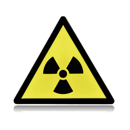 Radiation Warning Sign Enamel Pin | Clayton Jewelry Labs
