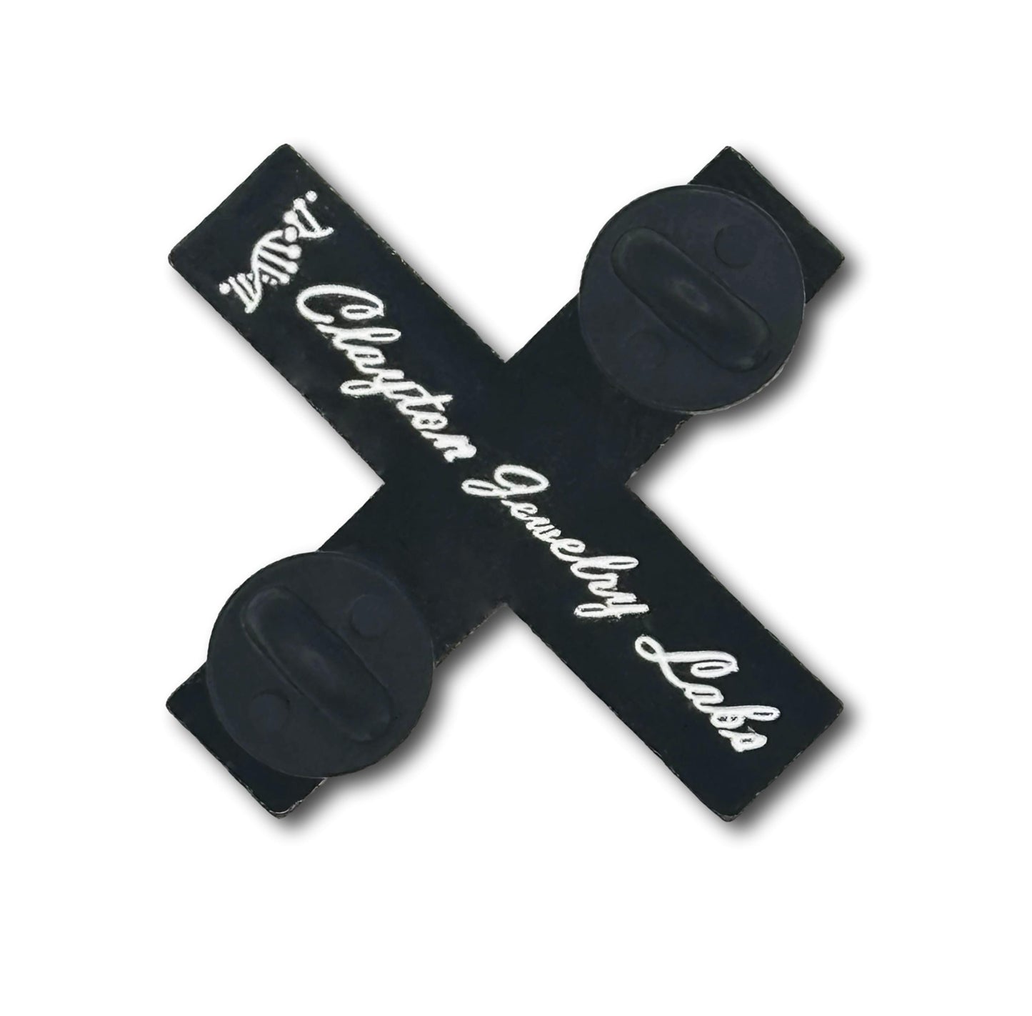 Railroad Crossing Sign Hard Enamel Pin