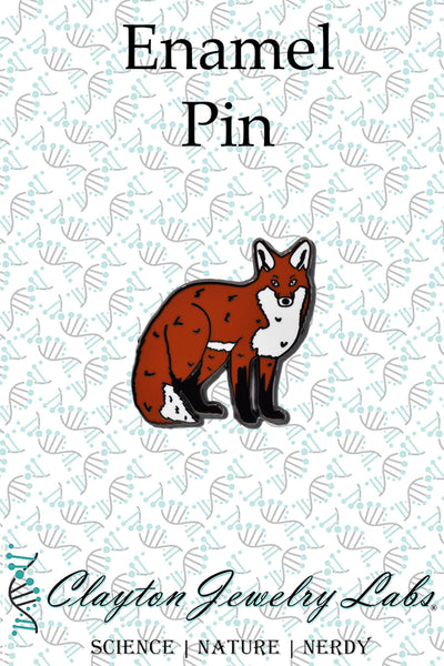 Red Fox Enamel Pin | Clayton Jewelry Labs