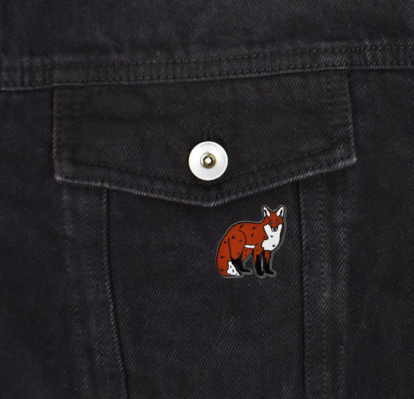 Red Fox Enamel Pin | Clayton Jewelry Labs
