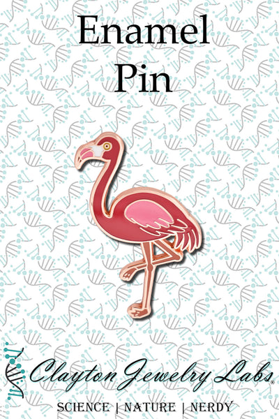 Flamingo Hard Enamel Pin | Clayton Jewelry Labs