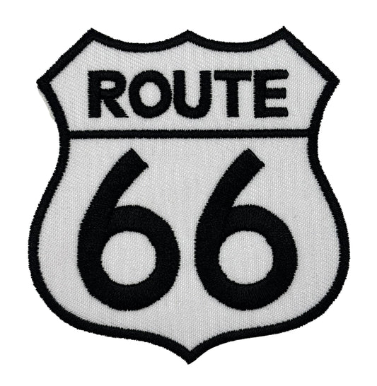 Route 66 Sign Embroidered Iron-on Patch
