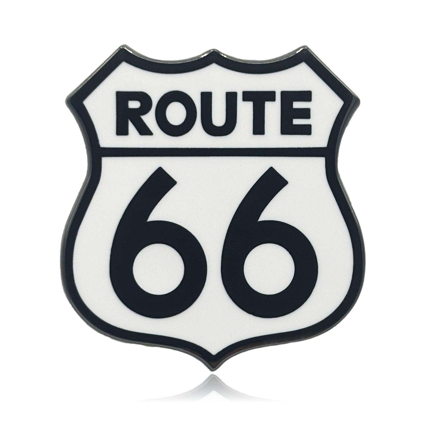 Route 66 Sign Hard Enamel Pin