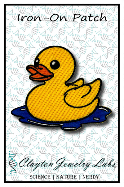 Rubber Duck Embroidered Iron-on Patch | Clayton Jewelry Labs