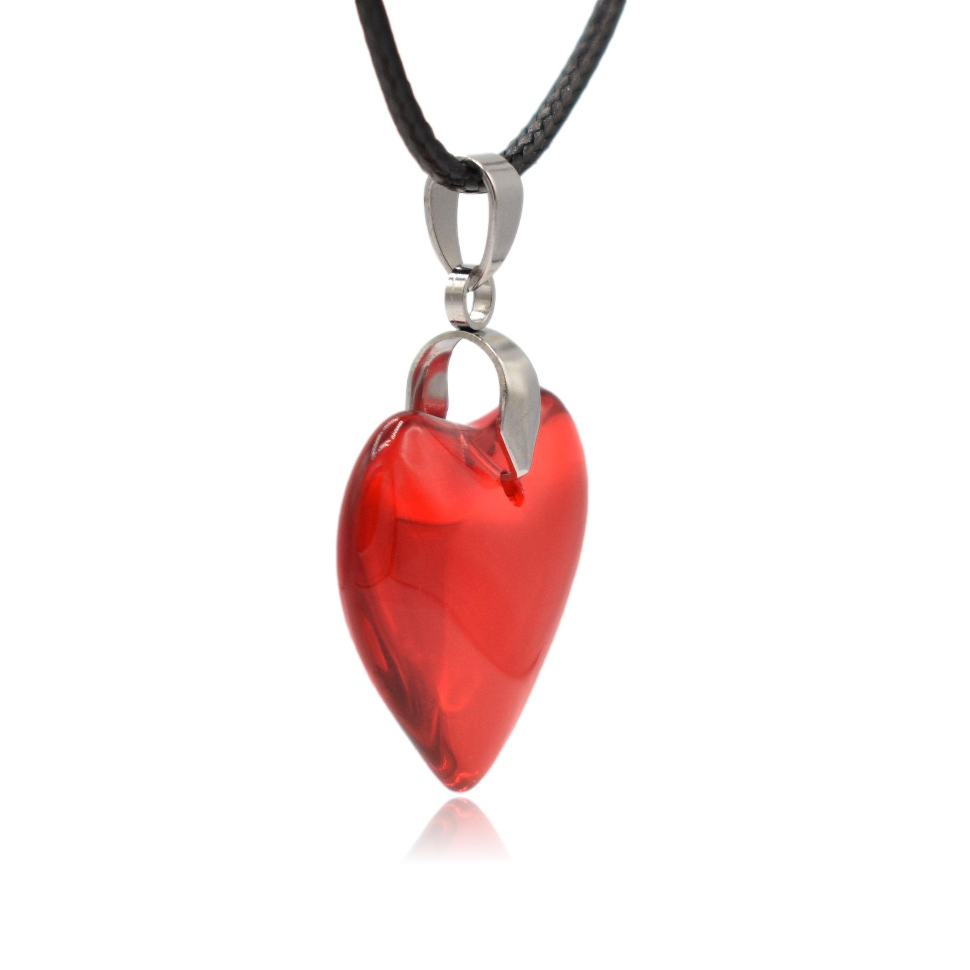 Solid Glass Heart Pendant Necklace | Clayton Jewelry Labs