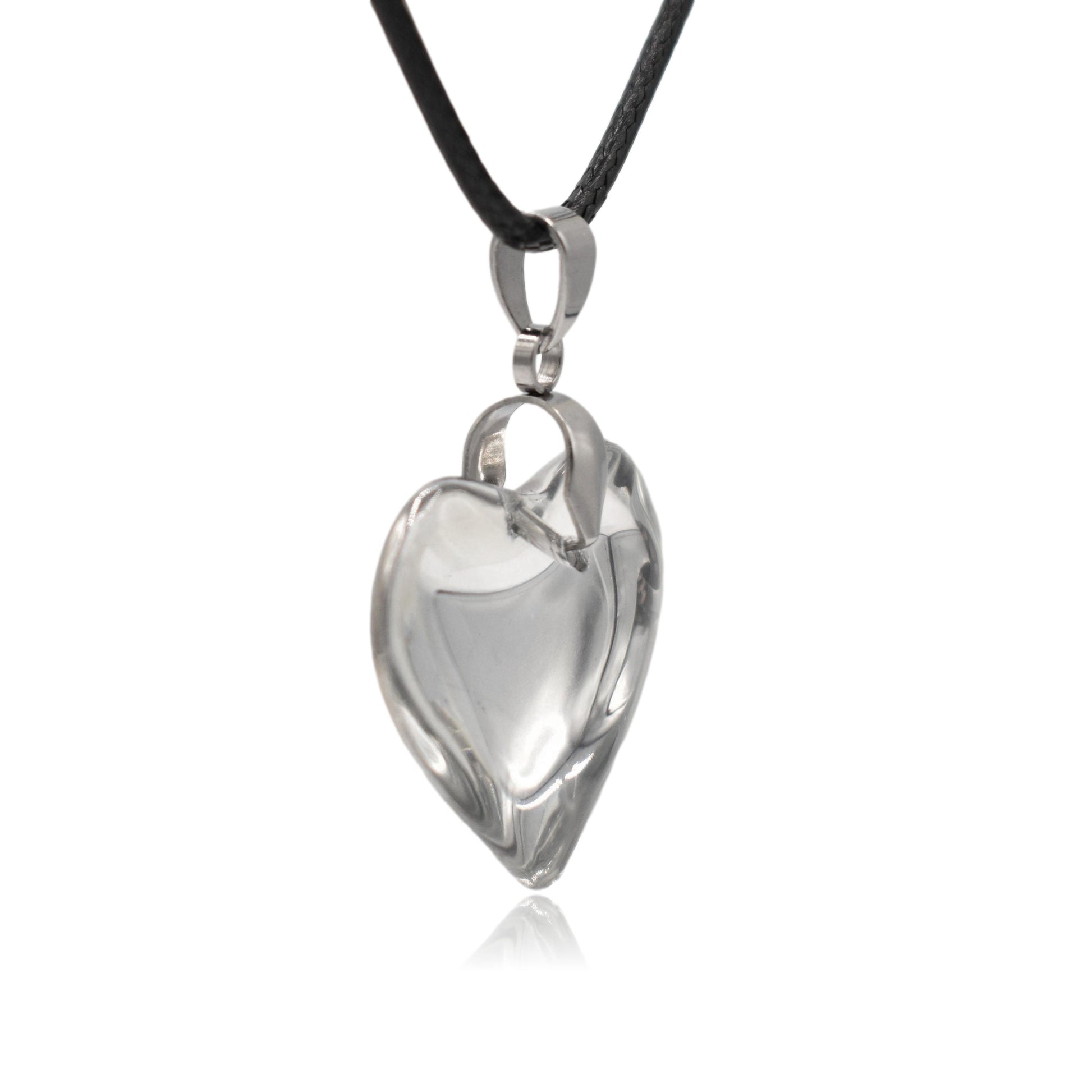 Solid Glass Heart Pendant Necklace | Clayton Jewelry Labs