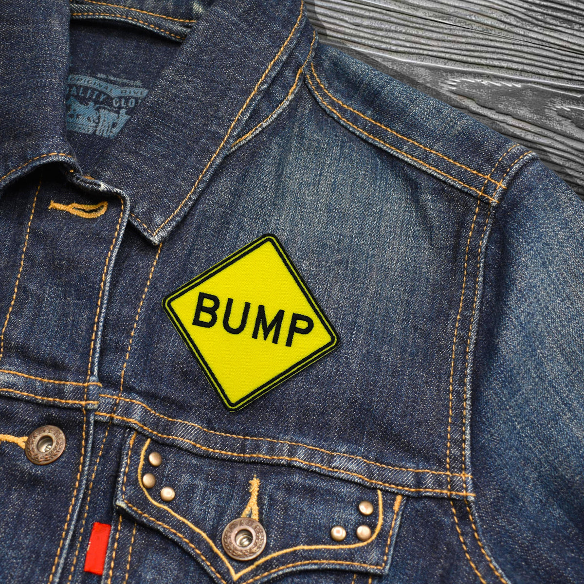 Speed Bump Sign Embroidered Iron-on Patch - Clayton Jewelry Labs - Patch