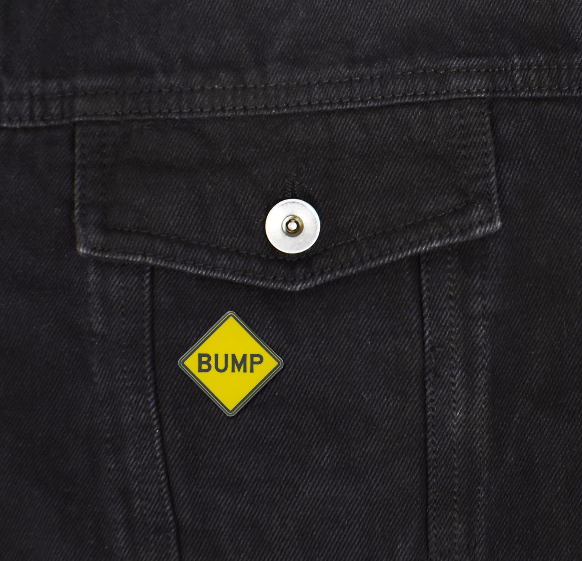 Speed Bump Sign Hard Enamel Pin