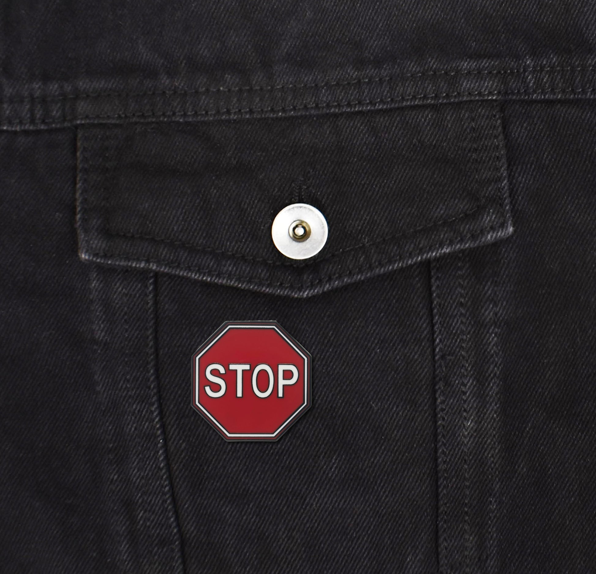 Stop Sign Hard Enamel Pin