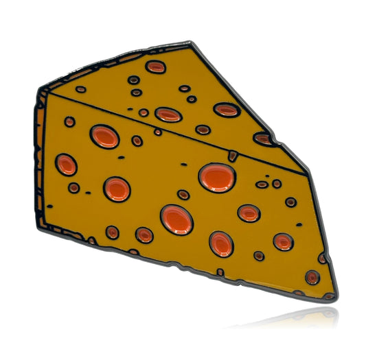 Swiss Cheese Enamel Pin