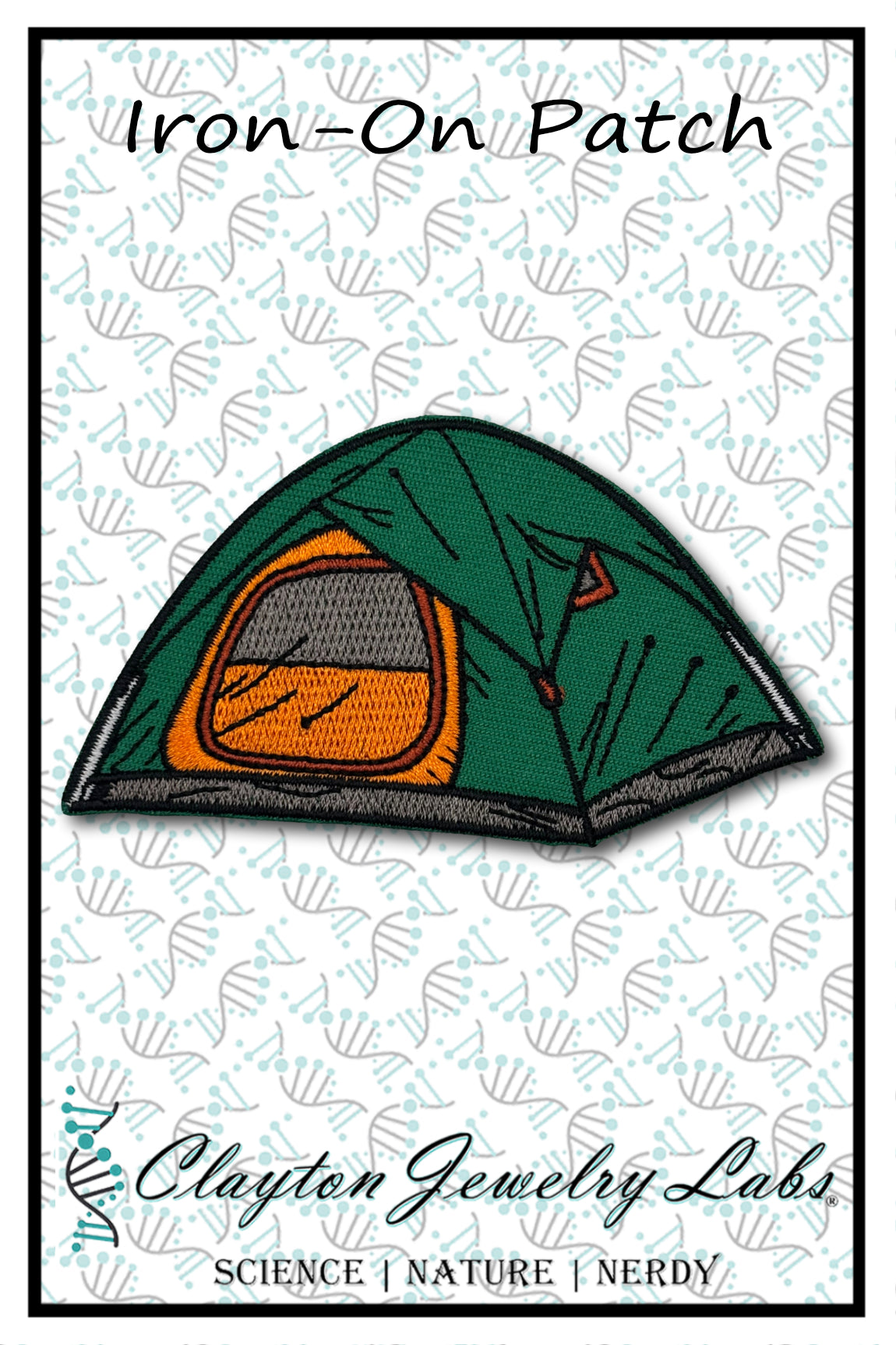 Tent Embroidered Iron-on Patch