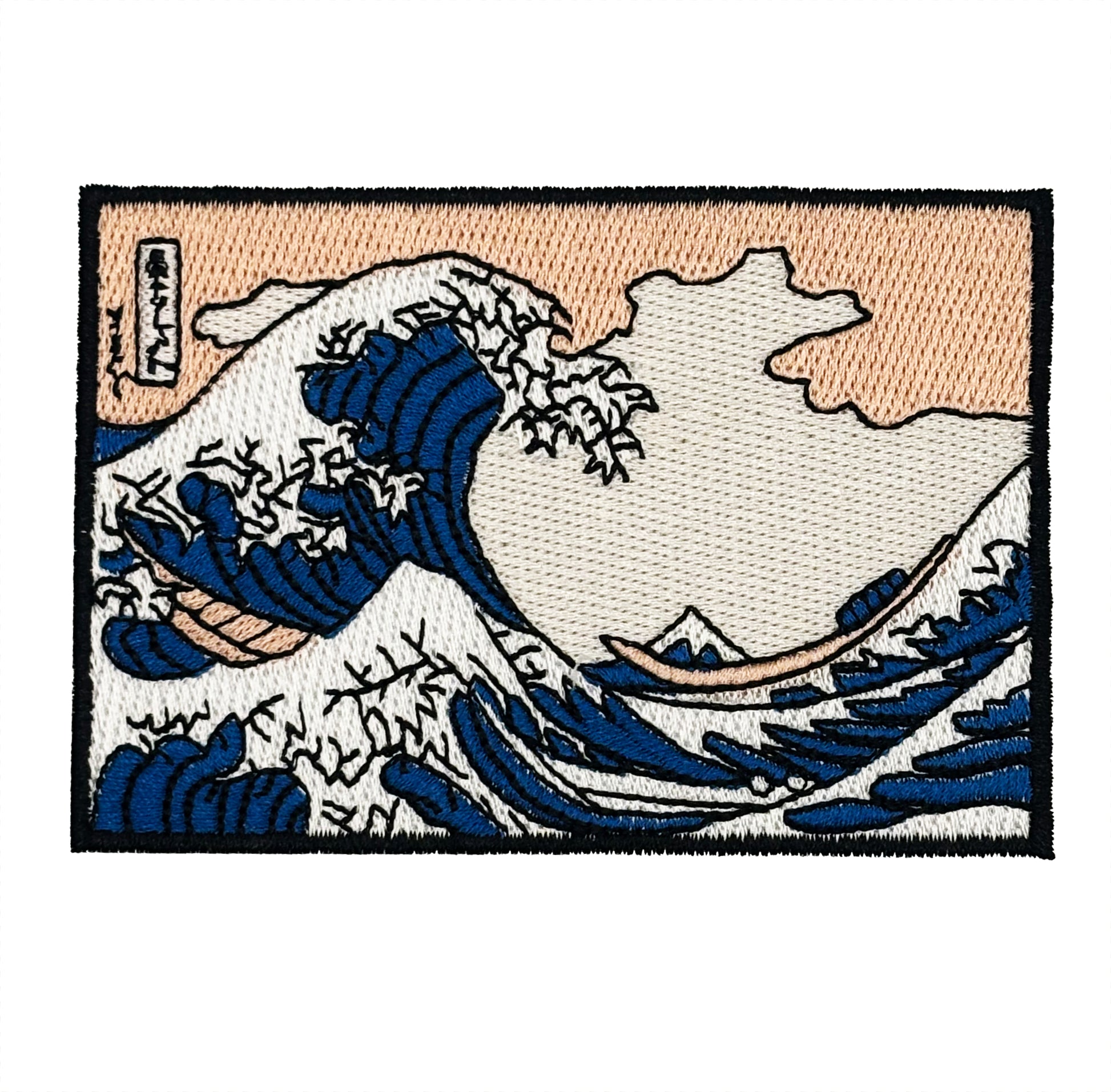 Embroidered patch of The Great Wave off Kanagawa