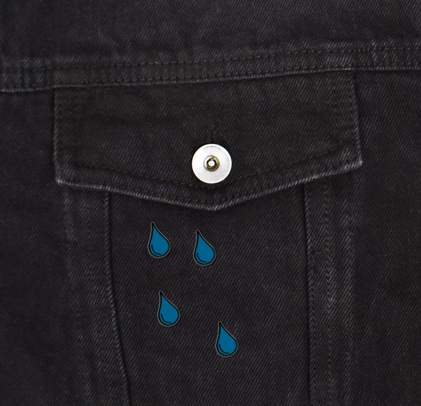 Mini Raindrop Set of 4 Filler Enamel Pins