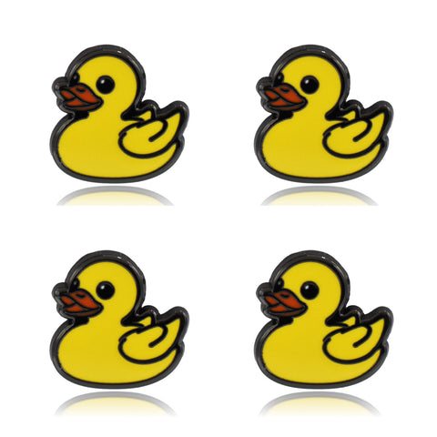 Mini Rubber Duck Set of 4 Enamel Pins | Clayton Jewelry Labs